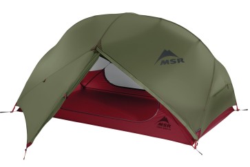 MSR Hubba Hubba NX Lightweight 2 person backpacking tent in Green with Free Footprint