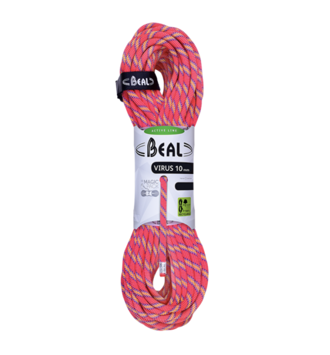 Beal Virus is the ultimate rope when it comes to versatility as it works  with the majority of belay devices and in all conditions