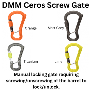 DMM Ceros Carabiner Designed to minimises the risk of cross-loading