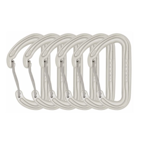 DMM Spectre Wire Gate Carabiner Pack of 6 Silver
