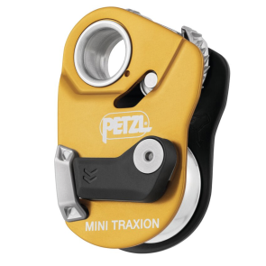 Petzl Mini Traxion High-efficiency, openable progress-capture pulley