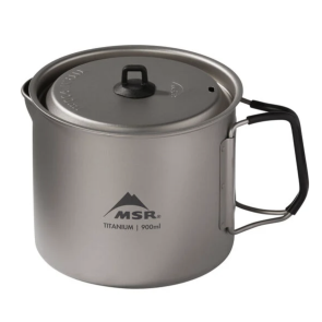 MSR Titan Kettle 900mL Ultralight and durable cook pot for one doubles as bowl or mug