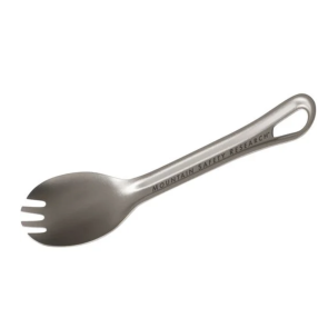 MSR Titan Spork Spoon and Fork in one and reigning Utensil Champ of Ultralight Versatility