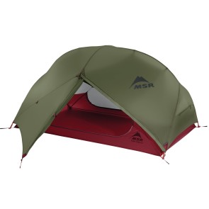 MSR Hubba Hubba NX Lightweight 2 person backpacking tent in Green with Free Footprint